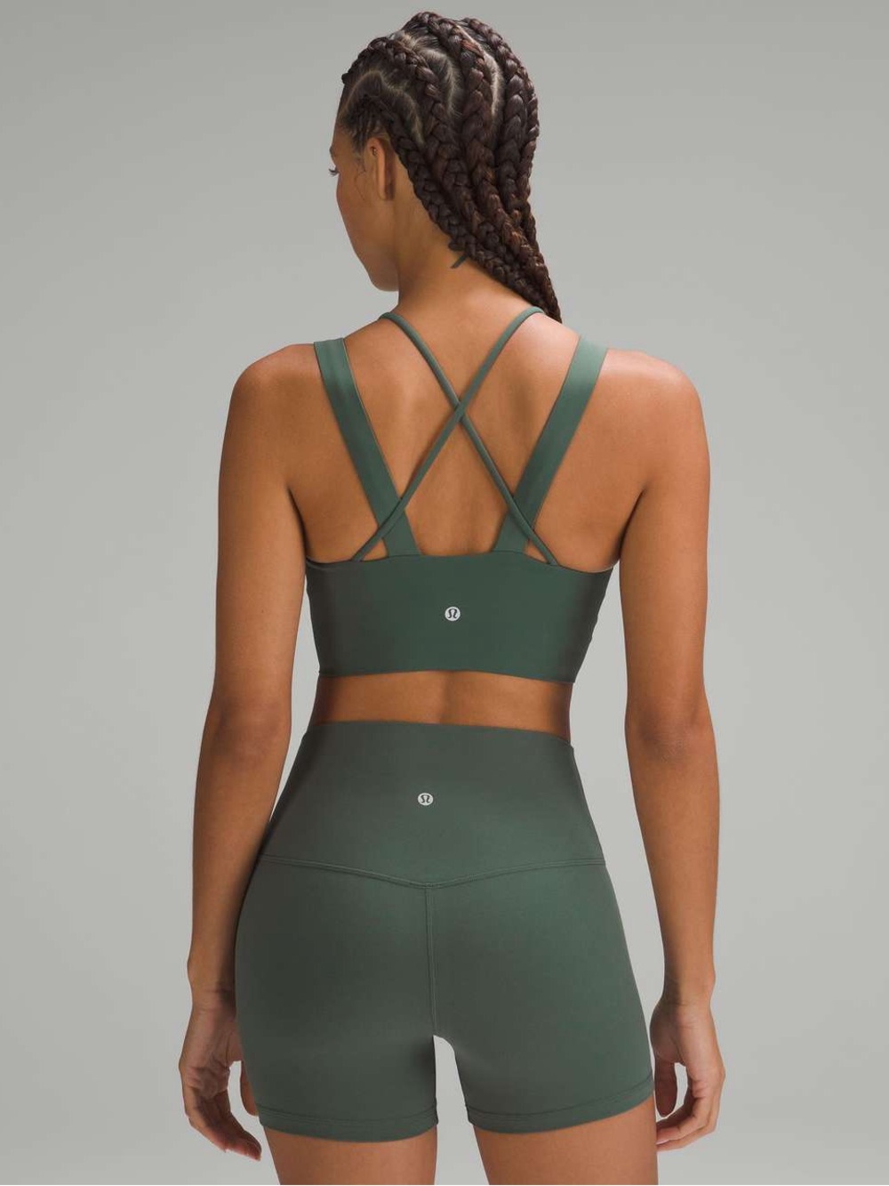 Lululemon Like a Cloud Longline Bra Dark Forest Green - Picture 8 of 10